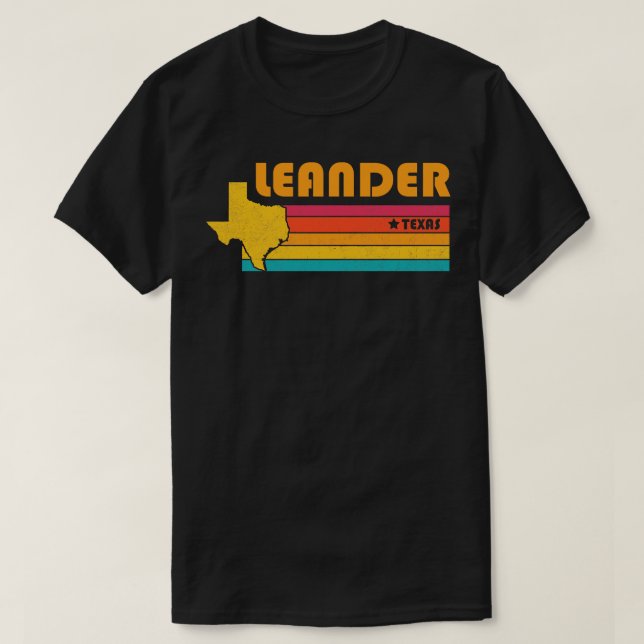 Leander Texas Vintage Distressed Souvenir T-Shirt (Design Front)