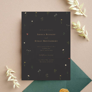 Leander Wildflower Wedding Invitation