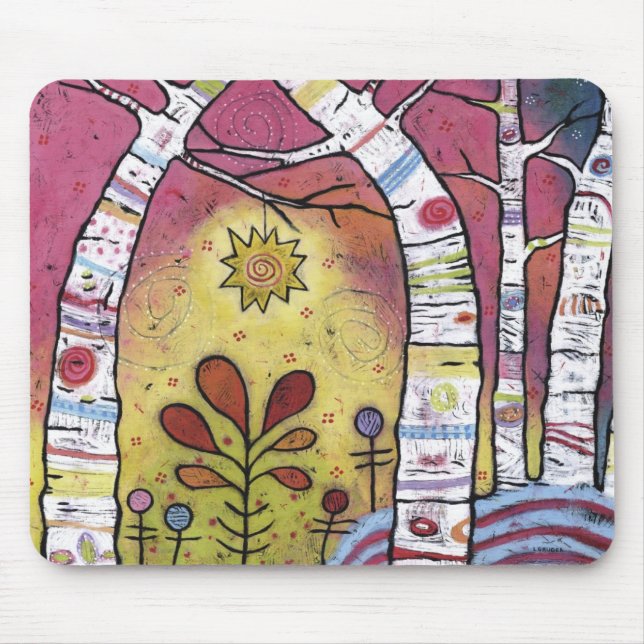 Leaning into Starlight Mousepad - 9.25" x 7.75" (Front)