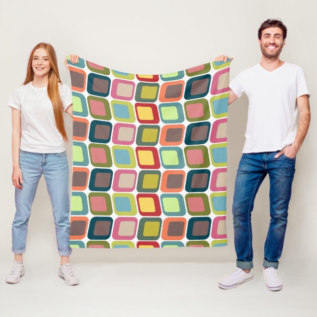 Leaning Rectangles  Fleece Blanket (In Situ)