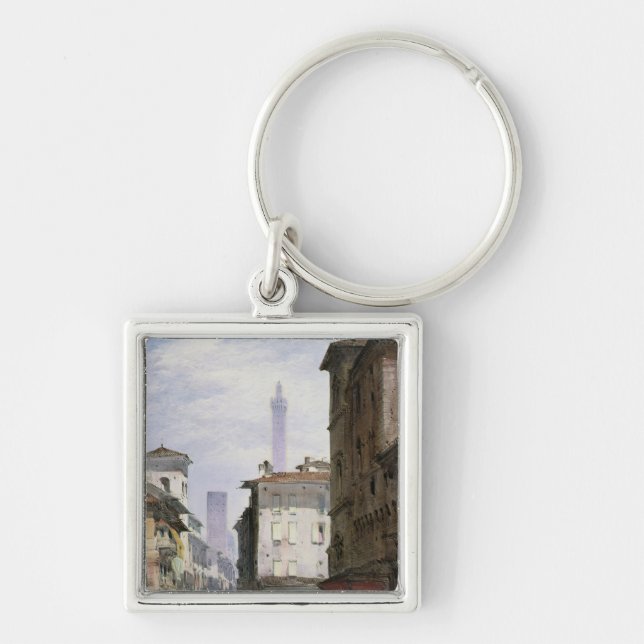 Leaning Tower, Bologna Key Ring (Front)