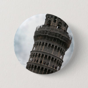 Leaning Tower of Pisa 6 Cm Round Badge