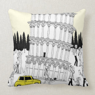 Leaning Tower of Pisa Cushion