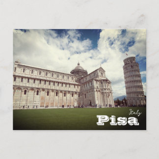 Leaning Tower of Pisa europe travel photography Postcard