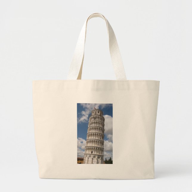 Leaning Tower of Pisa Large Tote Bag (Front)