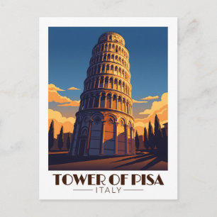 Leaning Tower of Pisa Postcard