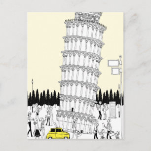 Leaning Tower of Pisa Postcard