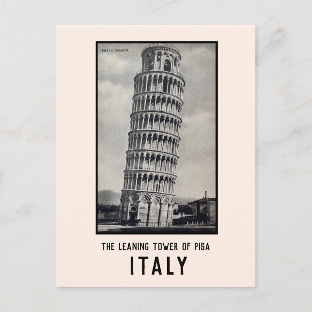 Leaning Tower of Pisa Postcard (Front)