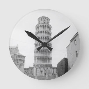 Leaning Tower of Pisa Round Clock