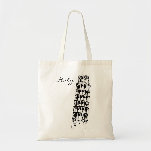 Leaning Tower of Pisa Tote Bag (Front)