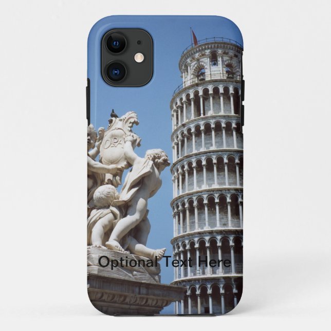 Leaning Tower of Pisa with Cherub Statue Case-Mate iPhone Case (Back)