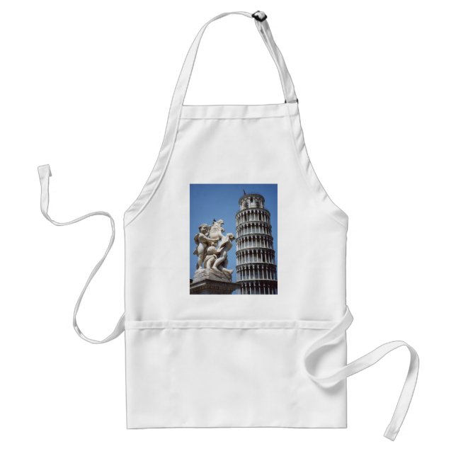 Leaning Tower of Pisa with Cherub Statue Standard Apron (Front)