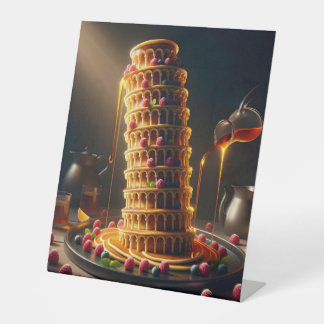 Leaning Tower of Yummy! Party Banner / Sign