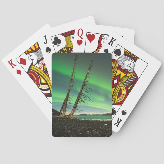 Leaning Tree Aurora Playing Cards (Back)