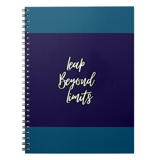 Leap Beyond Limits Notebook (Front)