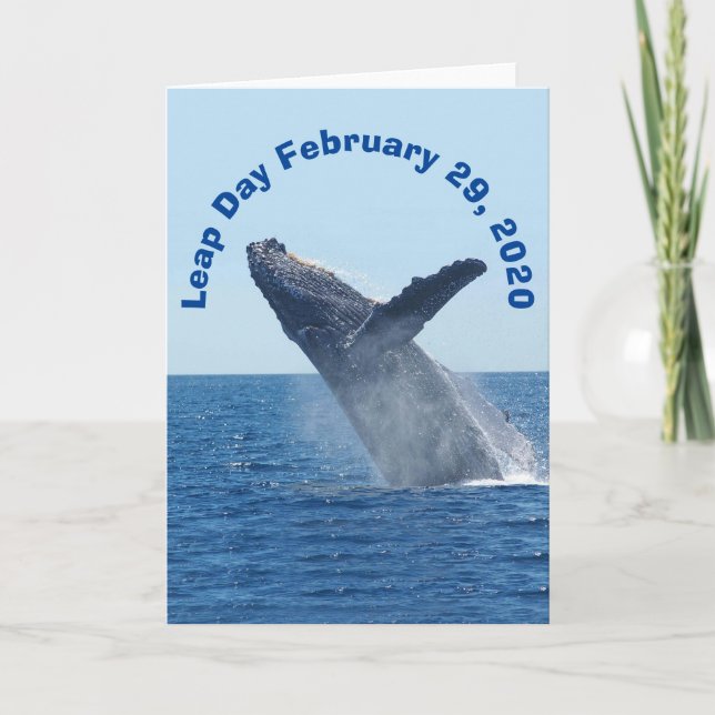 Leap Day February 29, 2020 Card (Front)