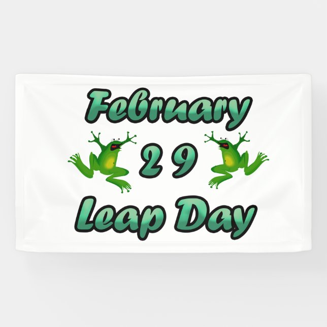 Leap Day February 29 Banner (Horizontal)