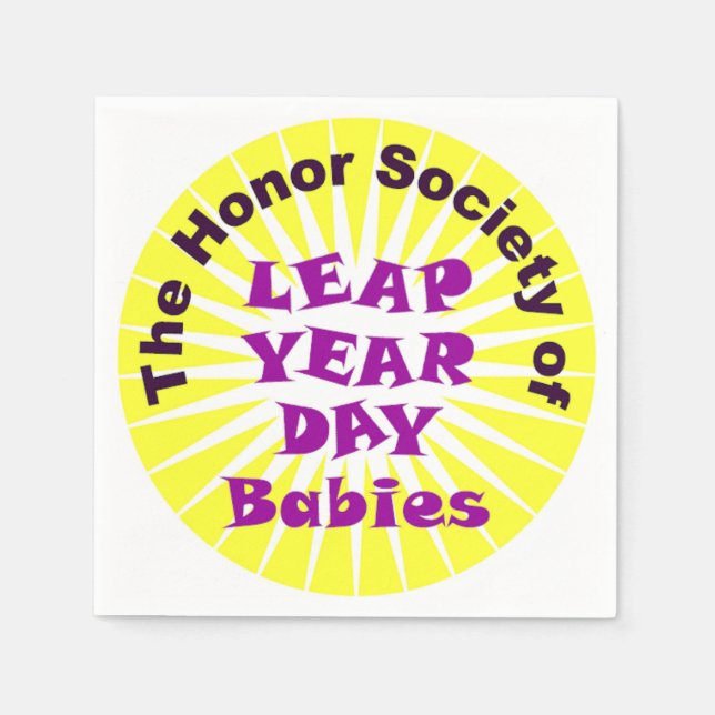 LEAP DAY LOGO NAPKIN (Front)