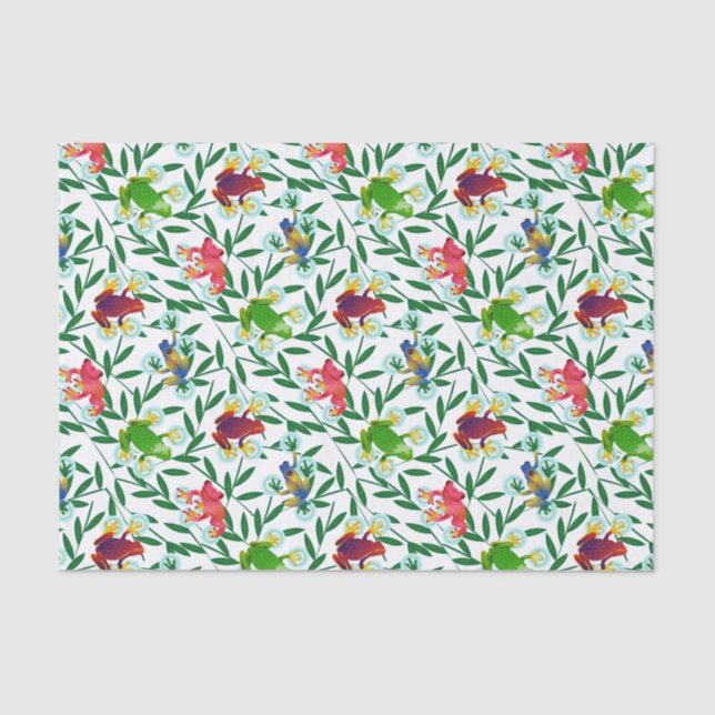 Leap Frog Bamboo Rainforest Tissue Paper (Front)