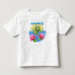 Leap Frog boy's T shirt birthday personalised