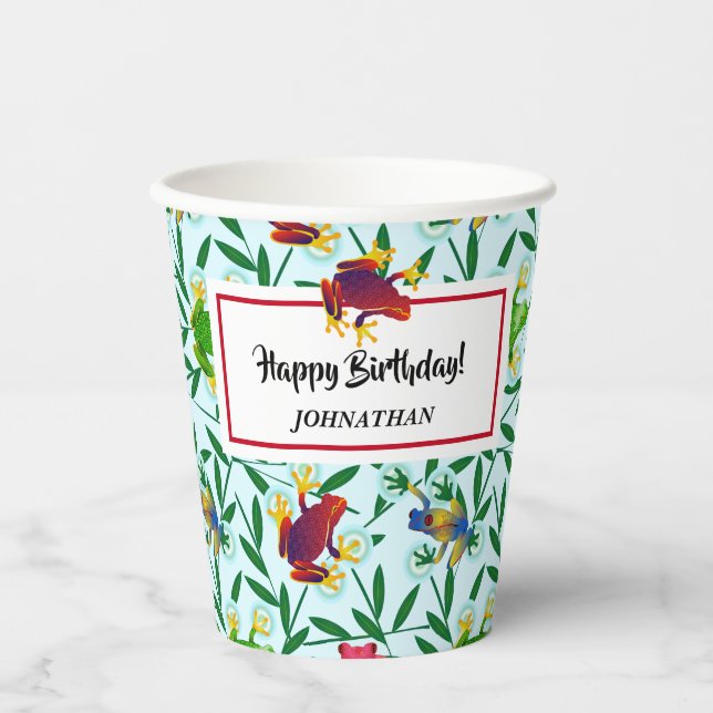 Leap Frog Jungle Party Paper Cups (Front)