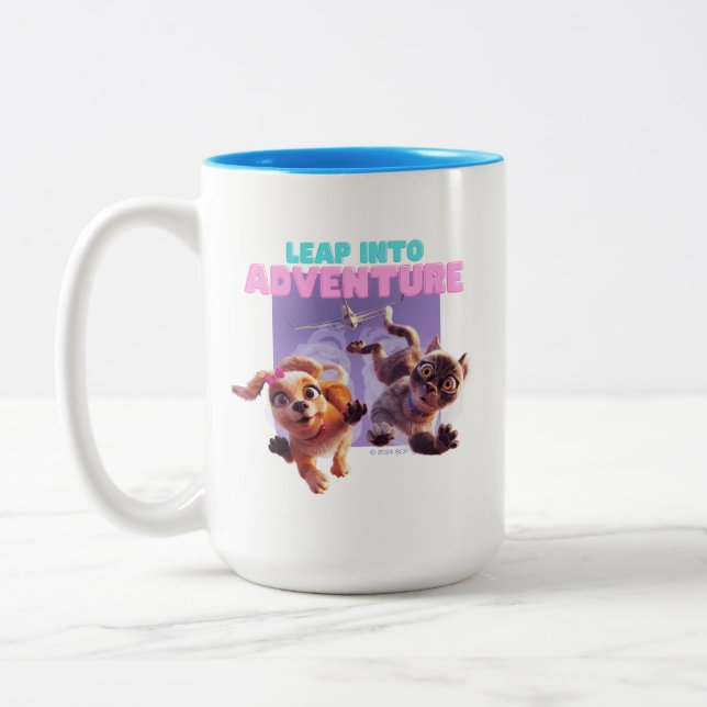 Leap Into Adventure Two-Tone Coffee Mug (Left)