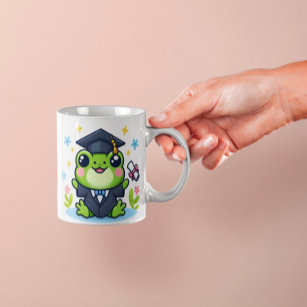 Leap Into Success: Frog Graduation Themed Designs Coffee Mug