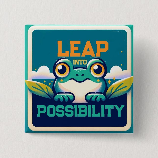 Leap intoPossibility 15 Cm Square Badge (Front)