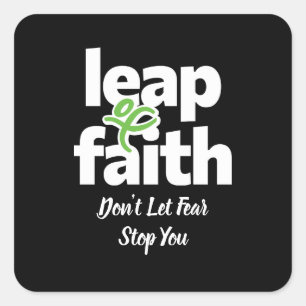 Leap Of Faith Don't Let Fear Stop You Sticker