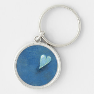 Leap of faith heart Late at Night fun original art Key Ring