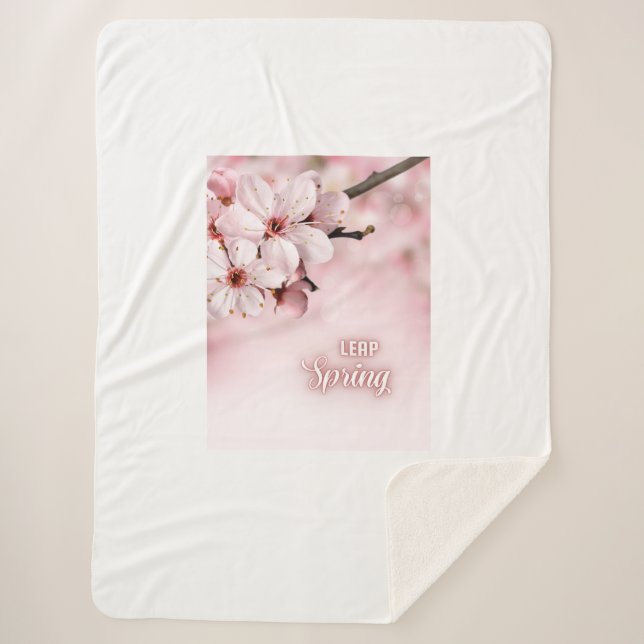 LEAP Spring Sherpa Blanket (Front)