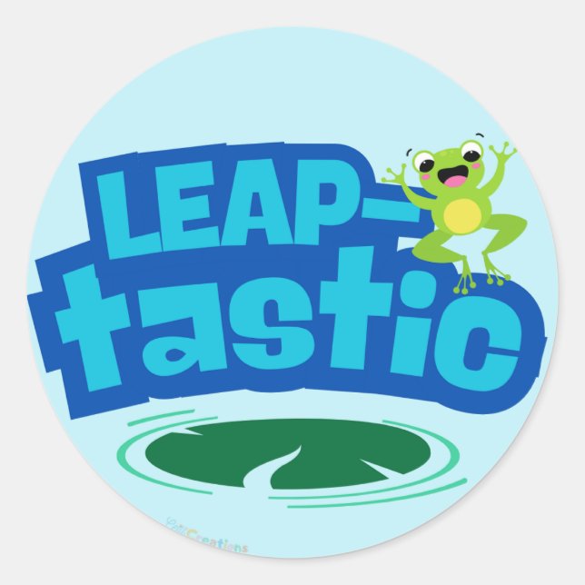 Leap-TASTIC Classic Round Sticker (Front)