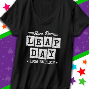 Leap Year 1936 Born Rare 1936 Leap Day Birthday T-Shirt