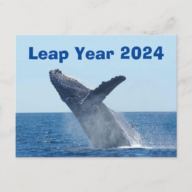 Leap Year 2024 Postcard (Front)