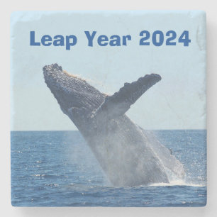 Leap Year 2024 Stone Coaster