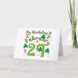 Leap Year Birthday Card