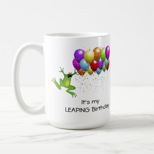 Leap Year Birthday Coffee Mug (Left)