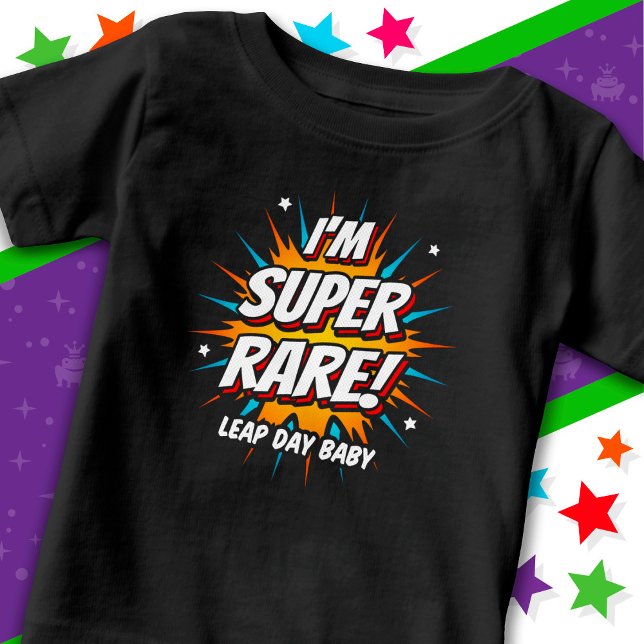 Leap Year Birthday Feb 29th Leap Day Birthday Baby T-Shirt (Creator Uploaded)