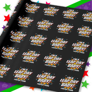 Leap Year Birthday Feb 29th Leap Day Birthday Wrapping Paper