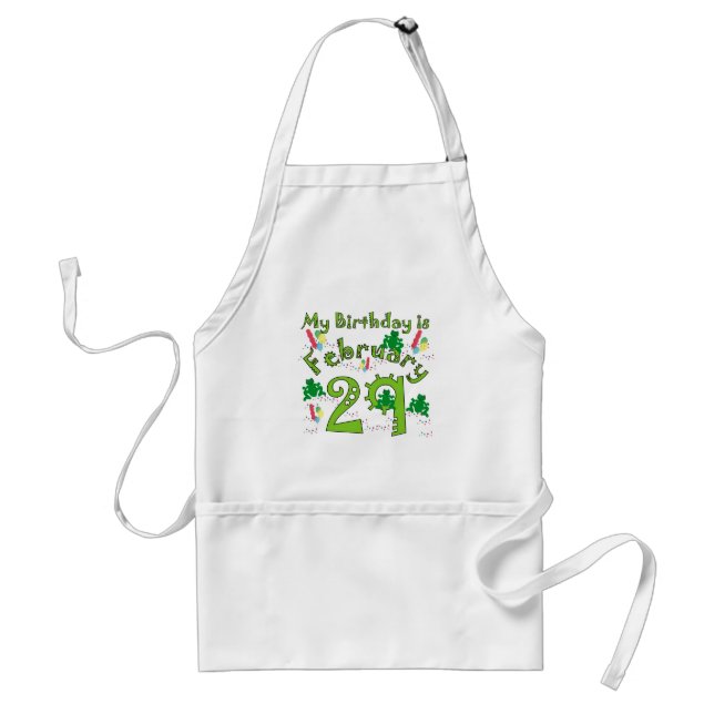 Leap Year Birthday Standard Apron (Front)
