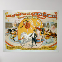 Leap Year Ladies / Clown Women Circus Poster