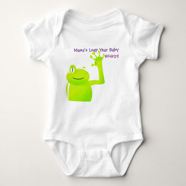 Leap Year/ Leap Day Baby Dress Baby Bodysuit (Front)