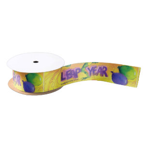 Leap Year Ribbon Satin Ribbon