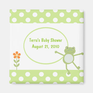 Leapfrog Frog Baby Shower Favour Magnet