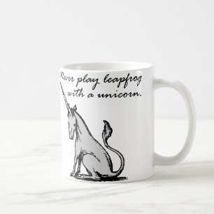 Leapfrog With A Unicorn Funny Mug or Travel Mug