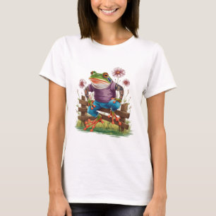 Leapin' Lovely: A Cottagecore Frog T-Shirt
