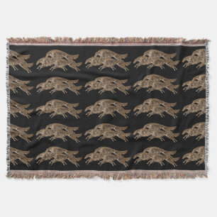 Leaping Borzoi Blanket Throw
