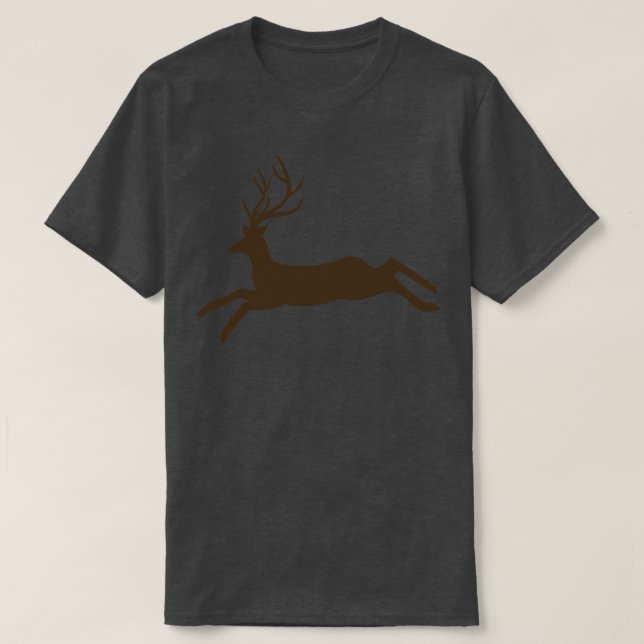 Leaping Deer T-Shirt (Design Front)