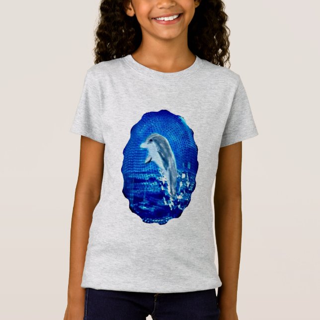 Leaping Dolphin Art T-Shirt (Front)