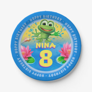 Leaping Frog customise paper party plate 9 inch